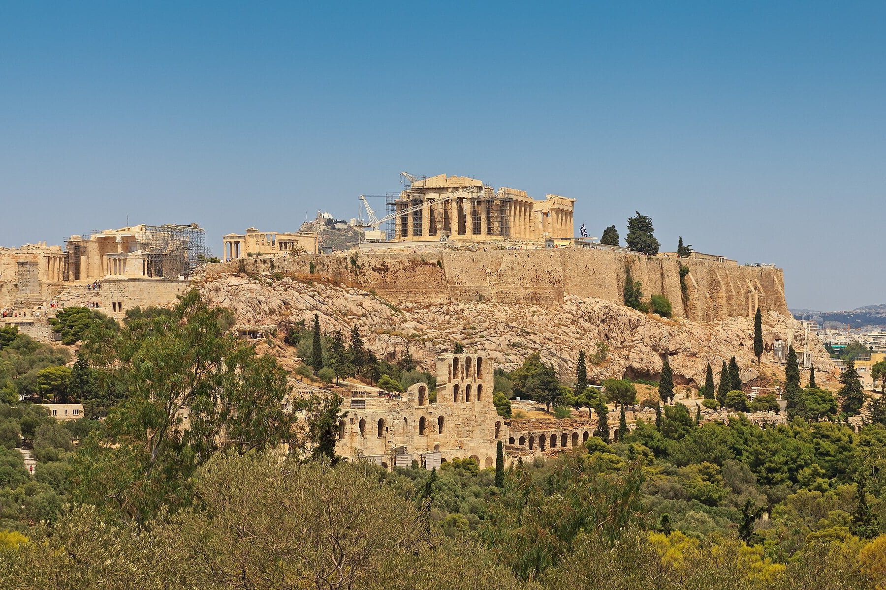 Acropolis of Athens in Athens, Greece
