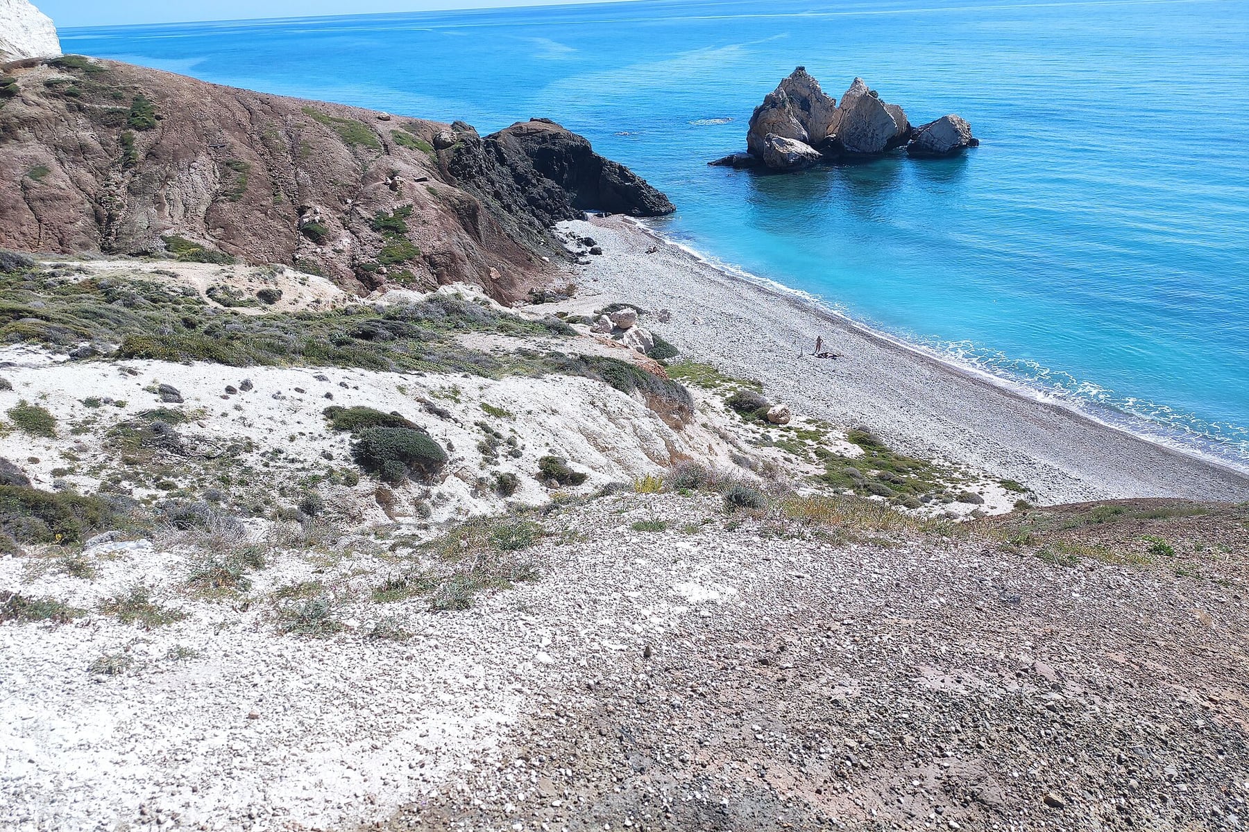 Aphrodite's Rock in Paphos, Cyprus