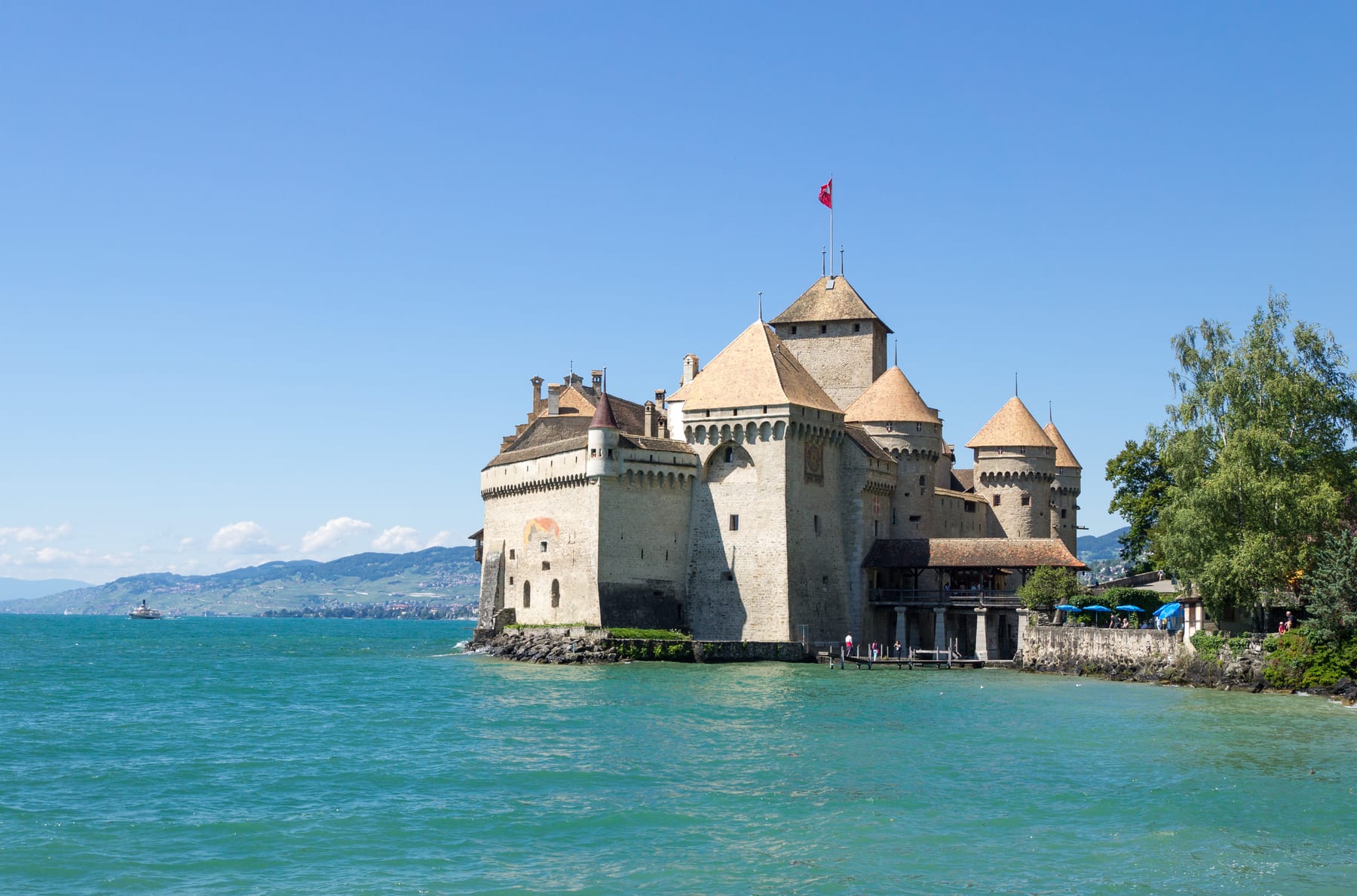 Chillon Castle in Montreux, Switzerland