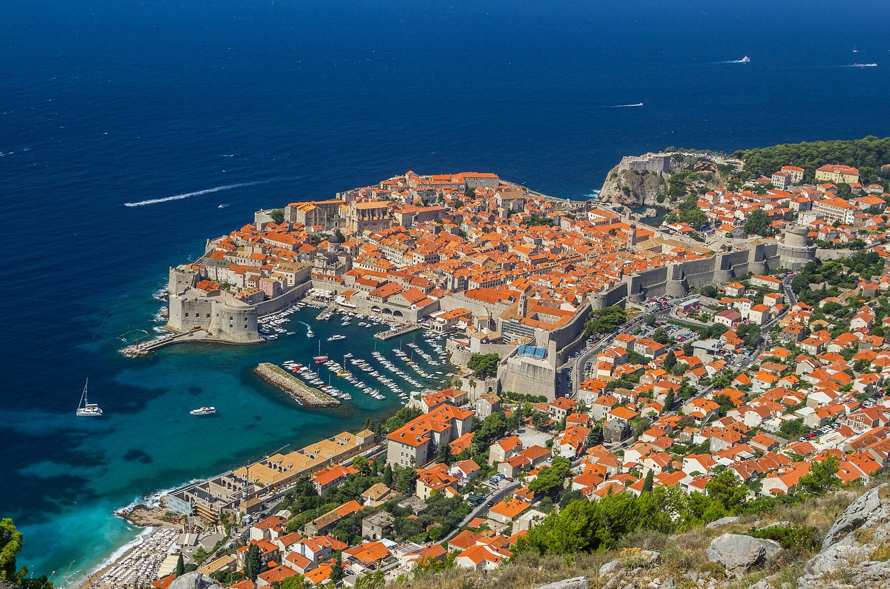 Dubrovnik Old Town in Dubrovnik, Croatia