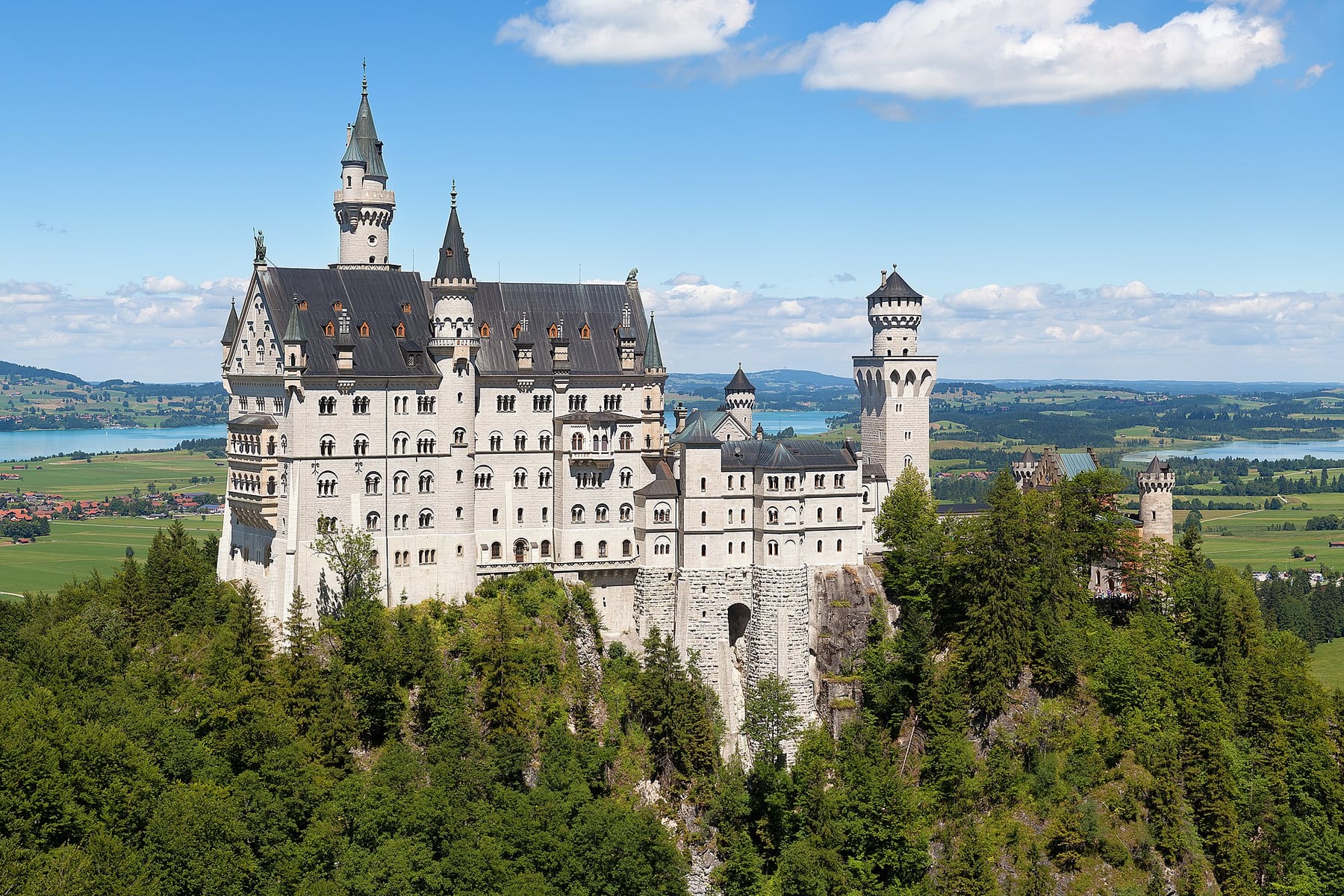 Neuschwanstein Castle in Bavaria, Germany
