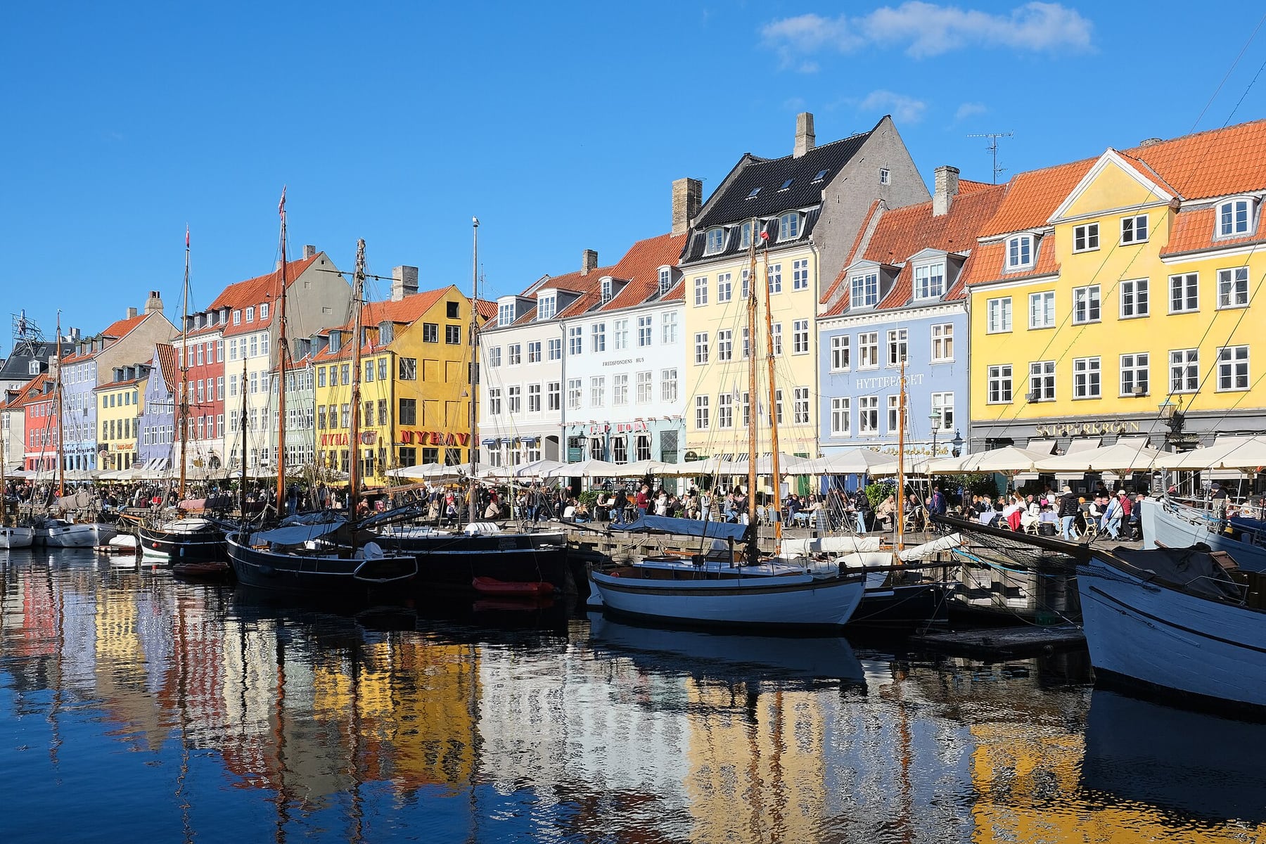 Nyhavn in Copenhagen, Denmark
