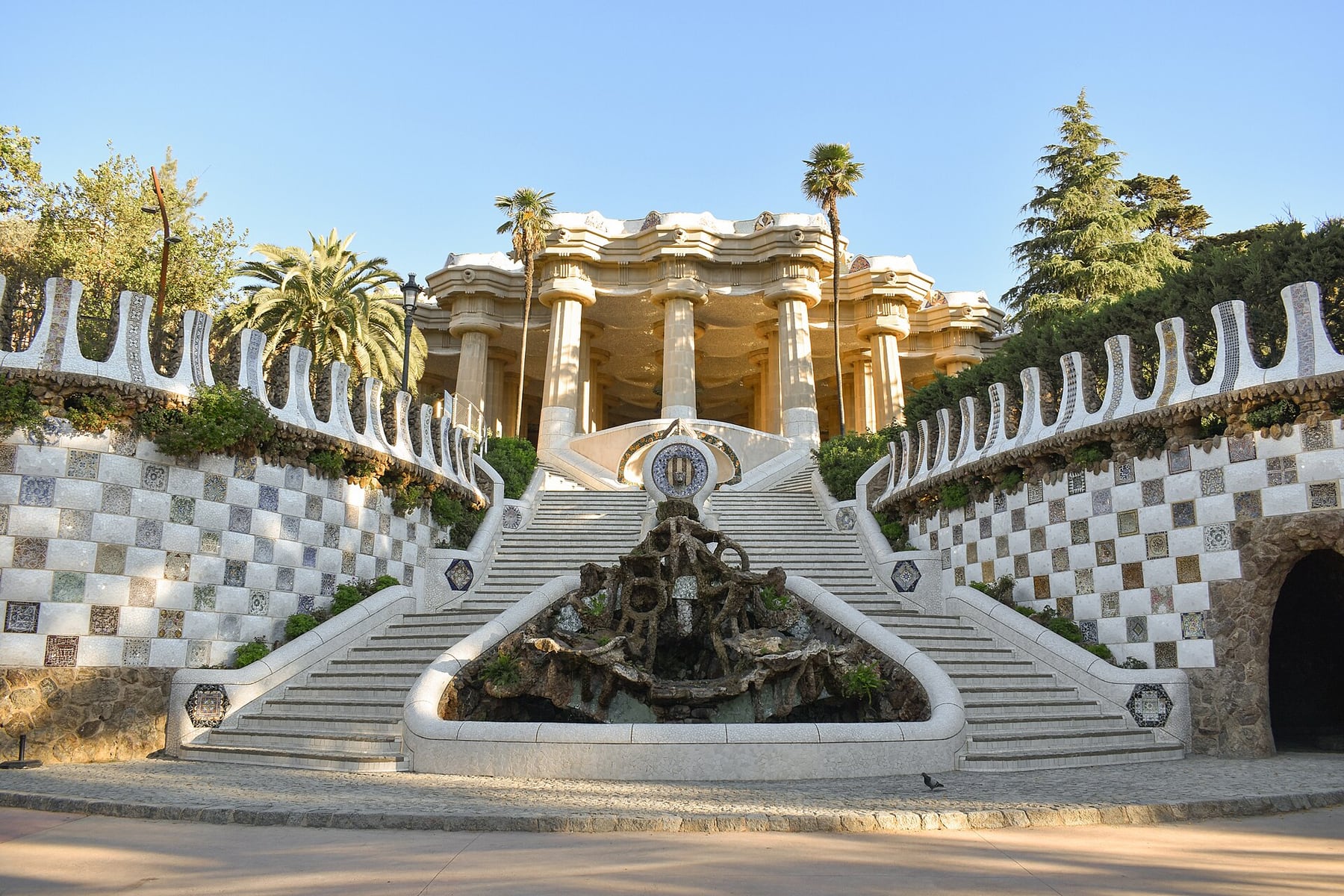Park Guell in Barcelona, Spain