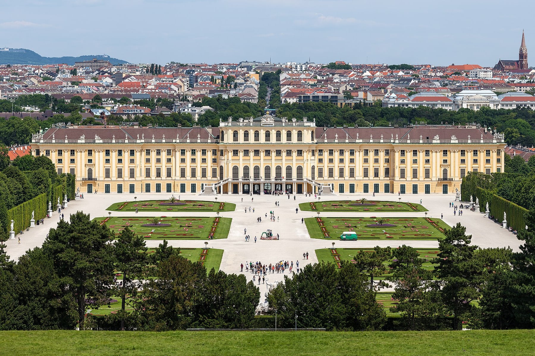 Schonbrunn Palace in Vienna, Austria