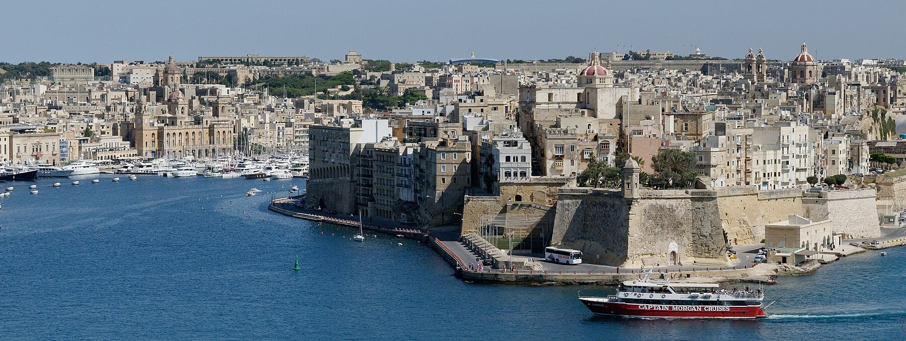 Valletta Harbor in Valletta, Malta