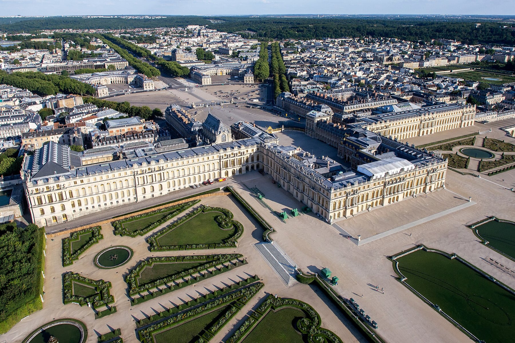 Palace of Versailles in Versailles, France