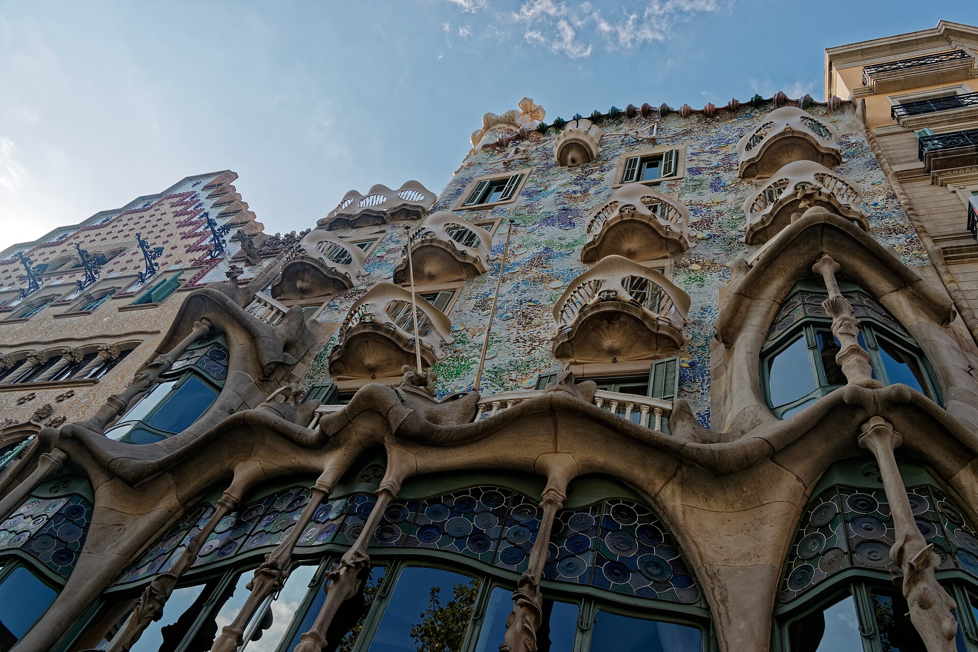 Casa Batllo on Passeig de Gracia in Barcelona