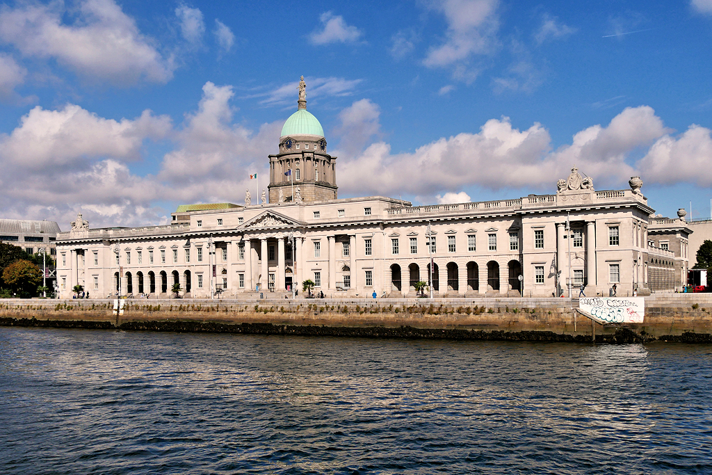Custom House seen across the River Liffey in Dublin