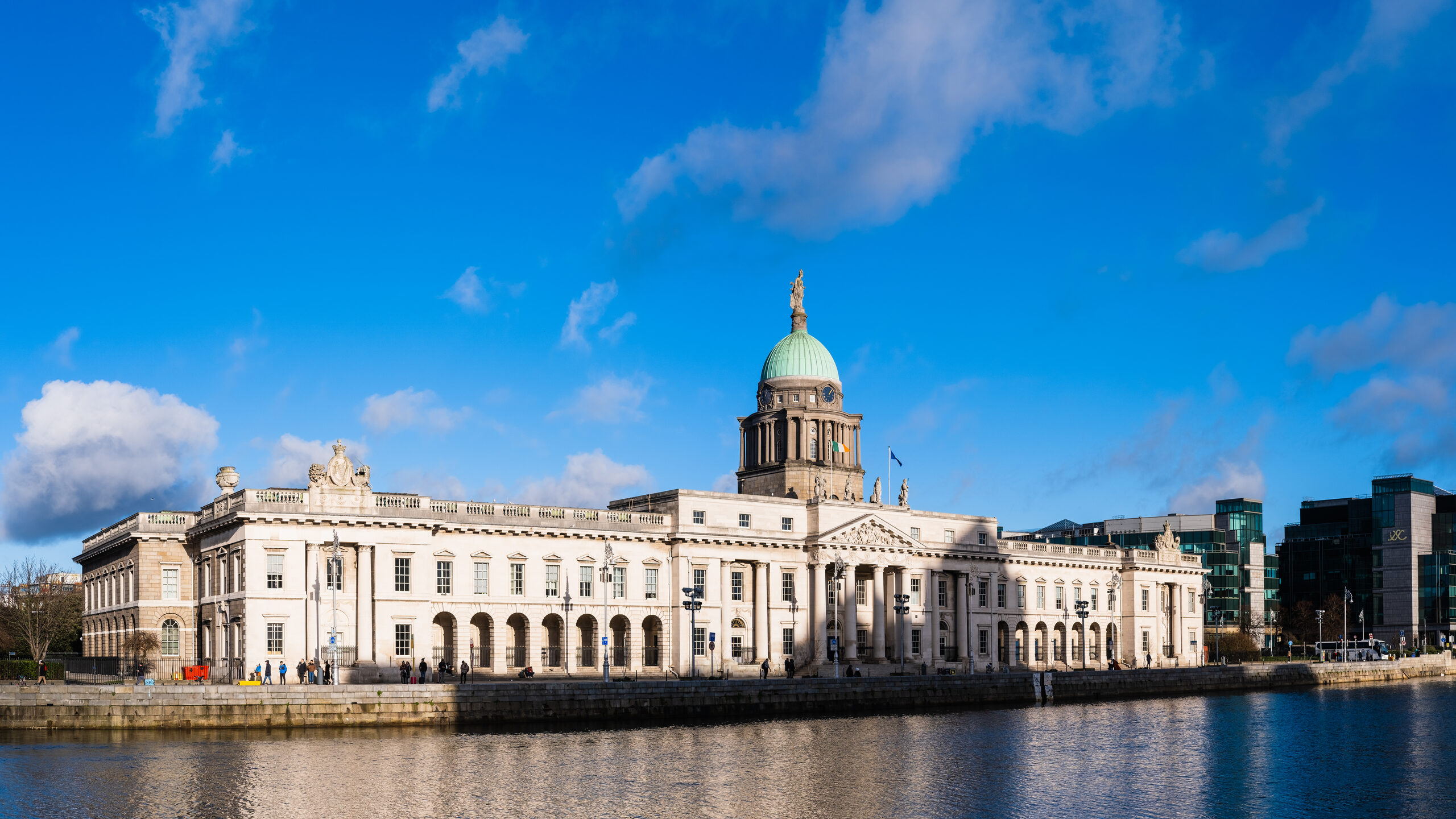 The Custom House across the River Liffey in Dublin