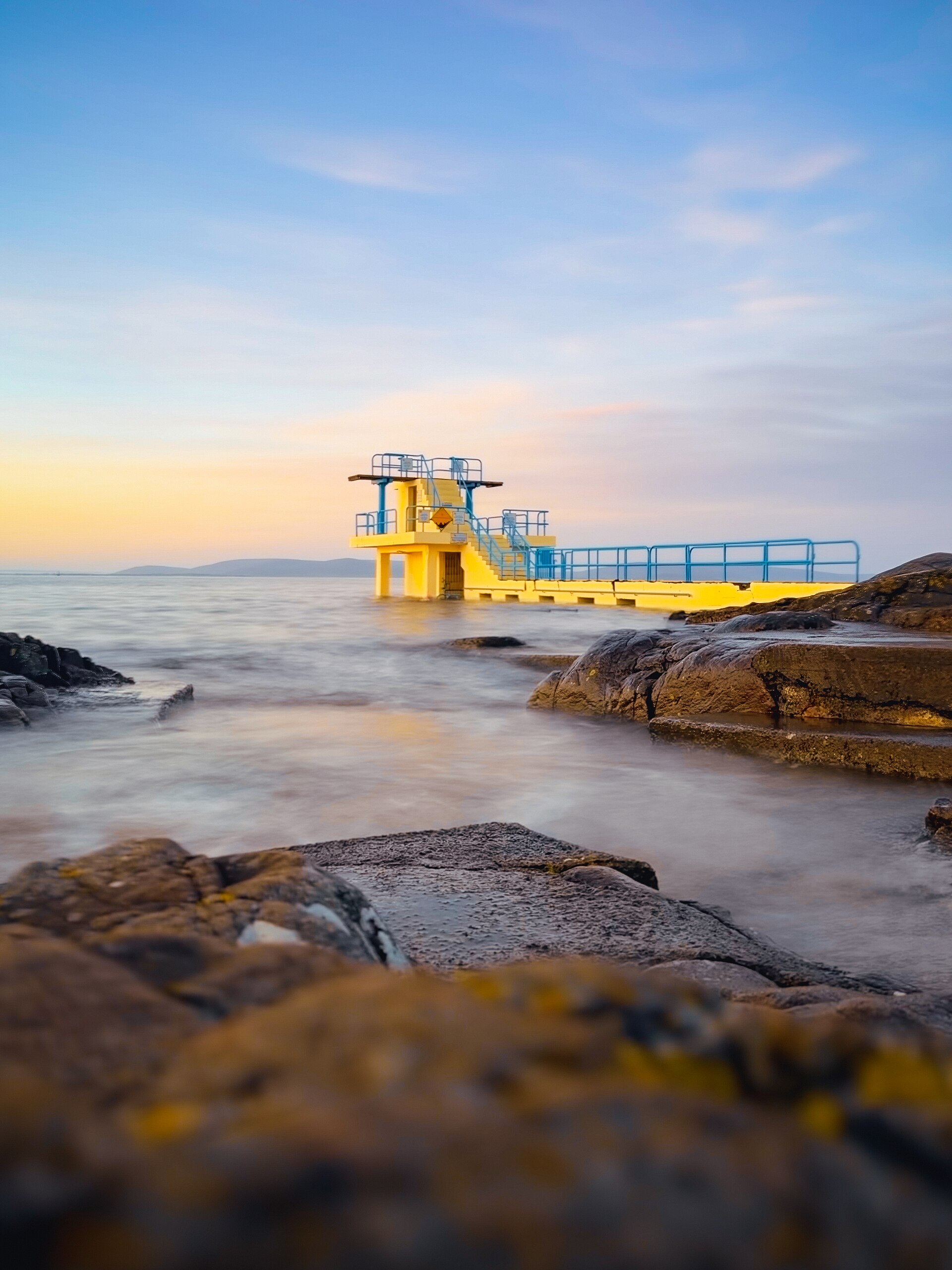 Dawn light along Salthill Promenade in Galway