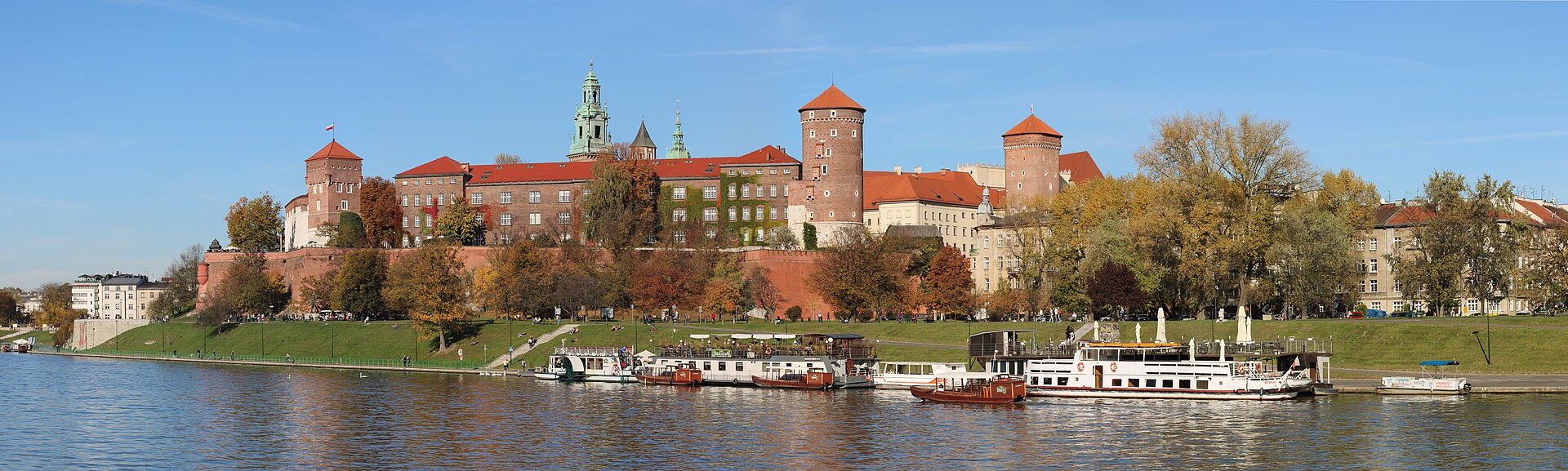 Wawel Castle rising above the Vistula in Krakow