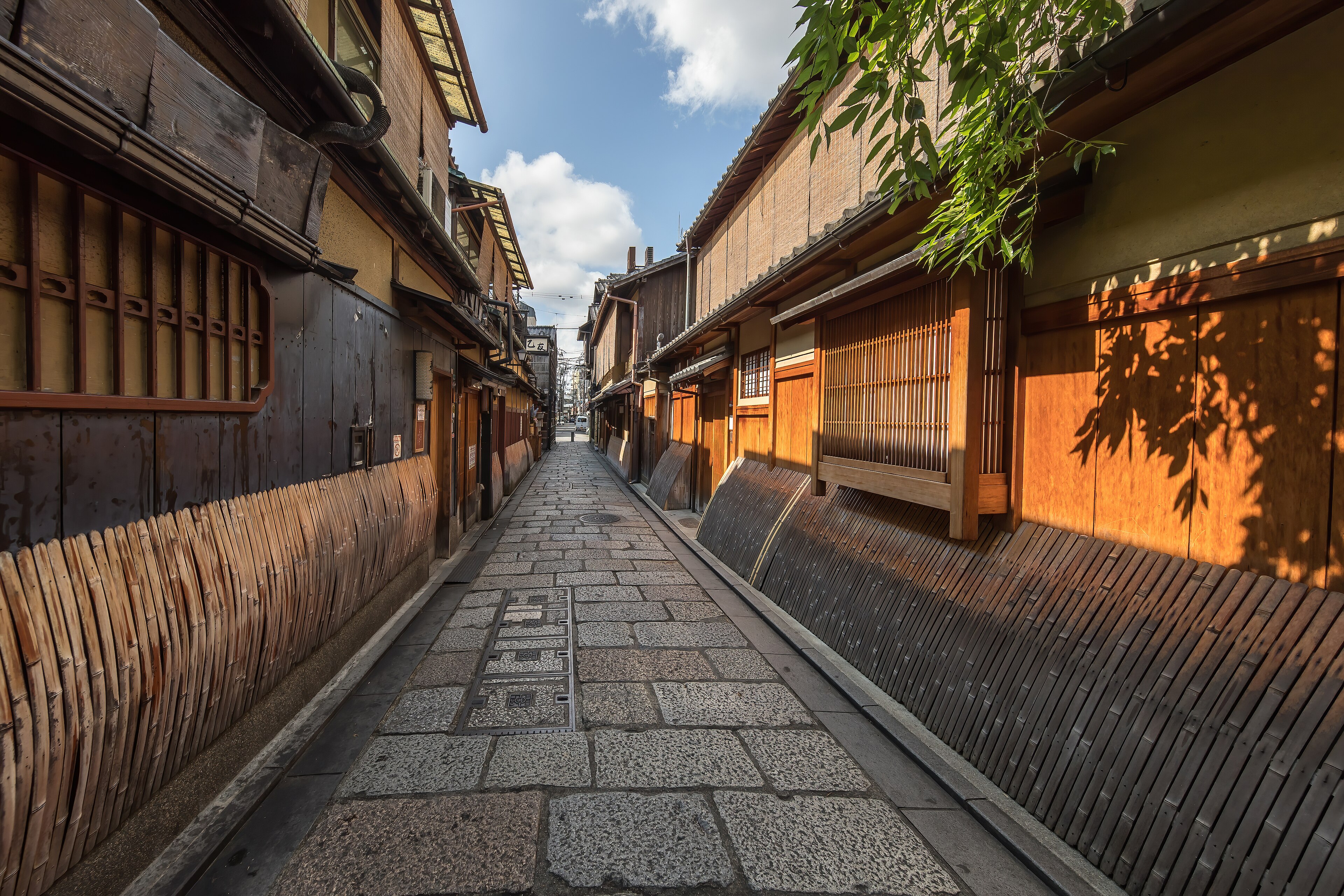 Traditional facades in Gion, Kyoto