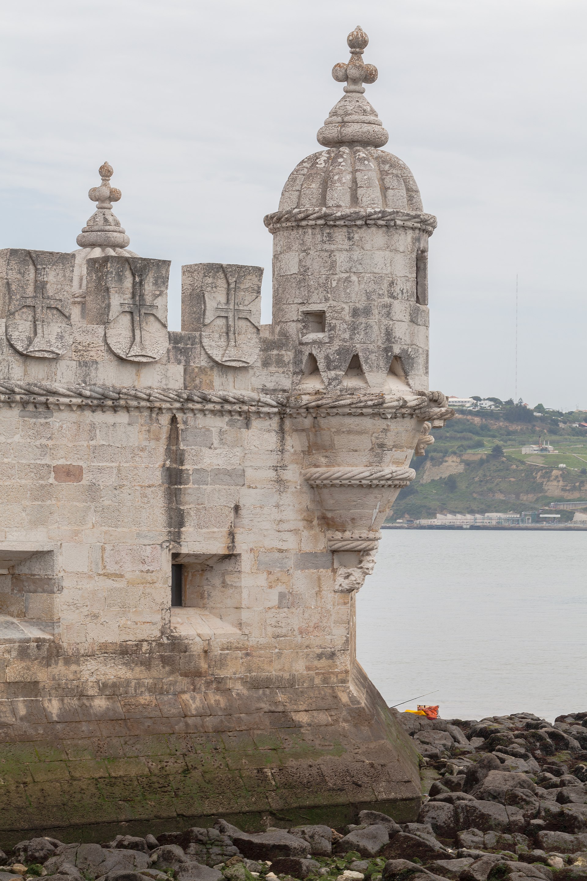 Belém Tower on the waterfront in Lisbon