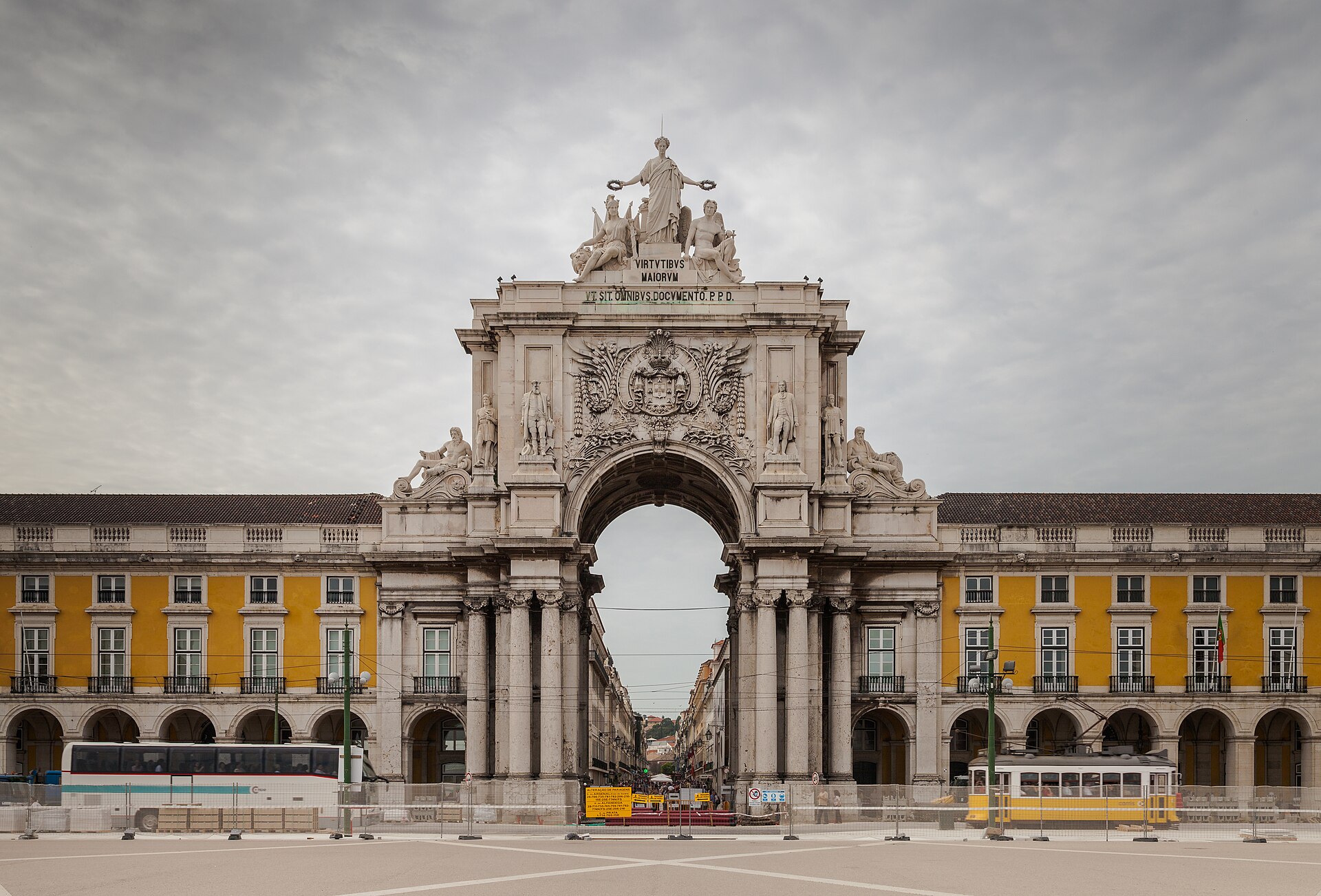 Rua Augusta Arch at Praça do Comércio in Lisbon