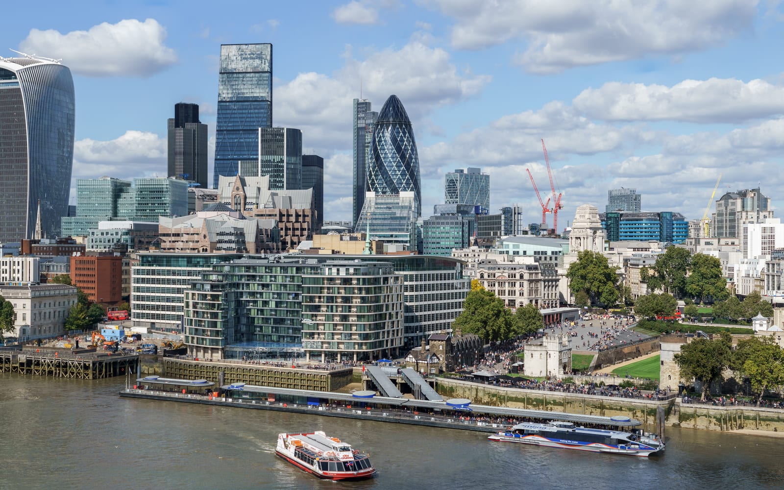 City of London skyline from City Hall