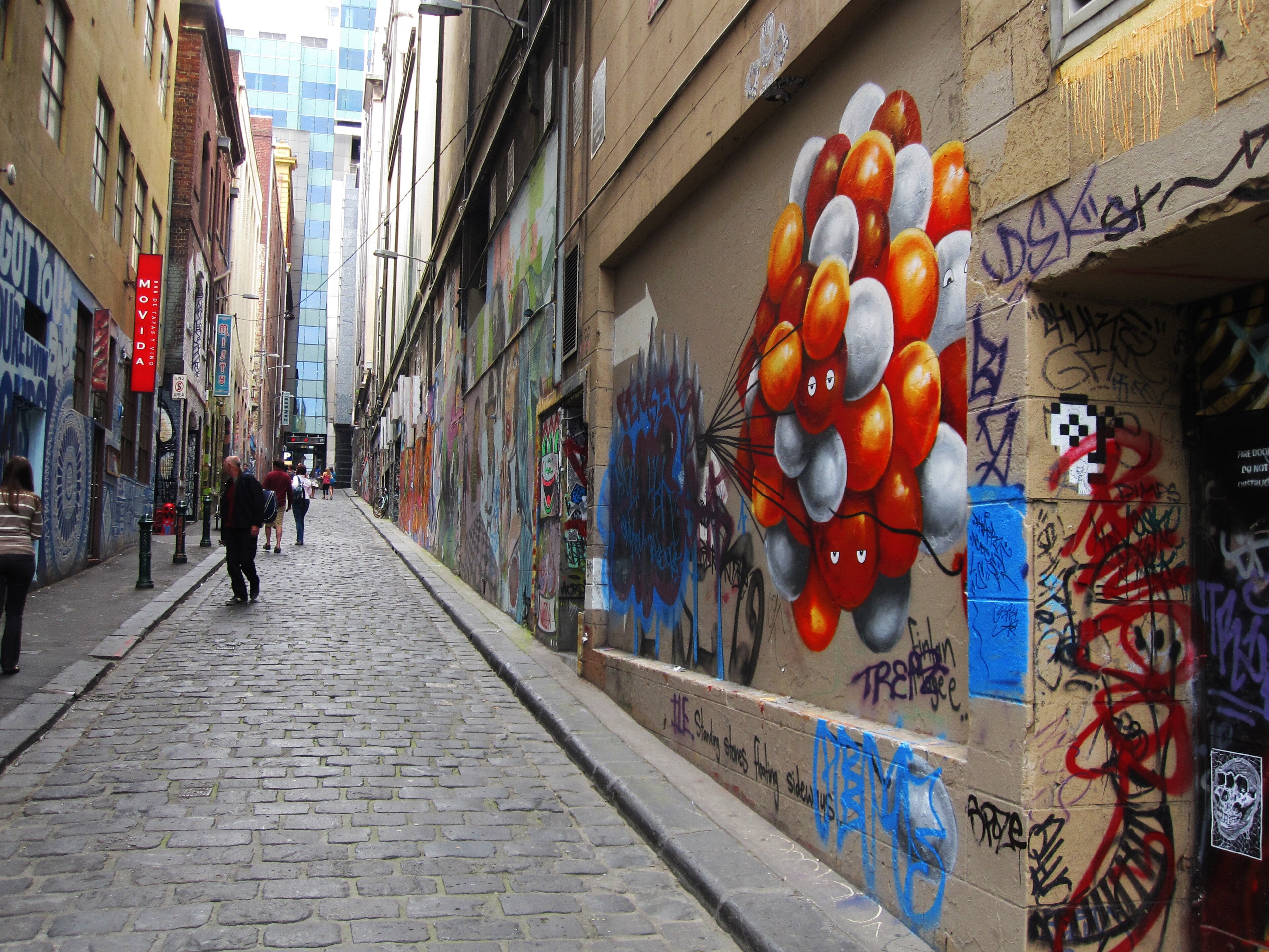 Street art in Hosier Lane, Melbourne
