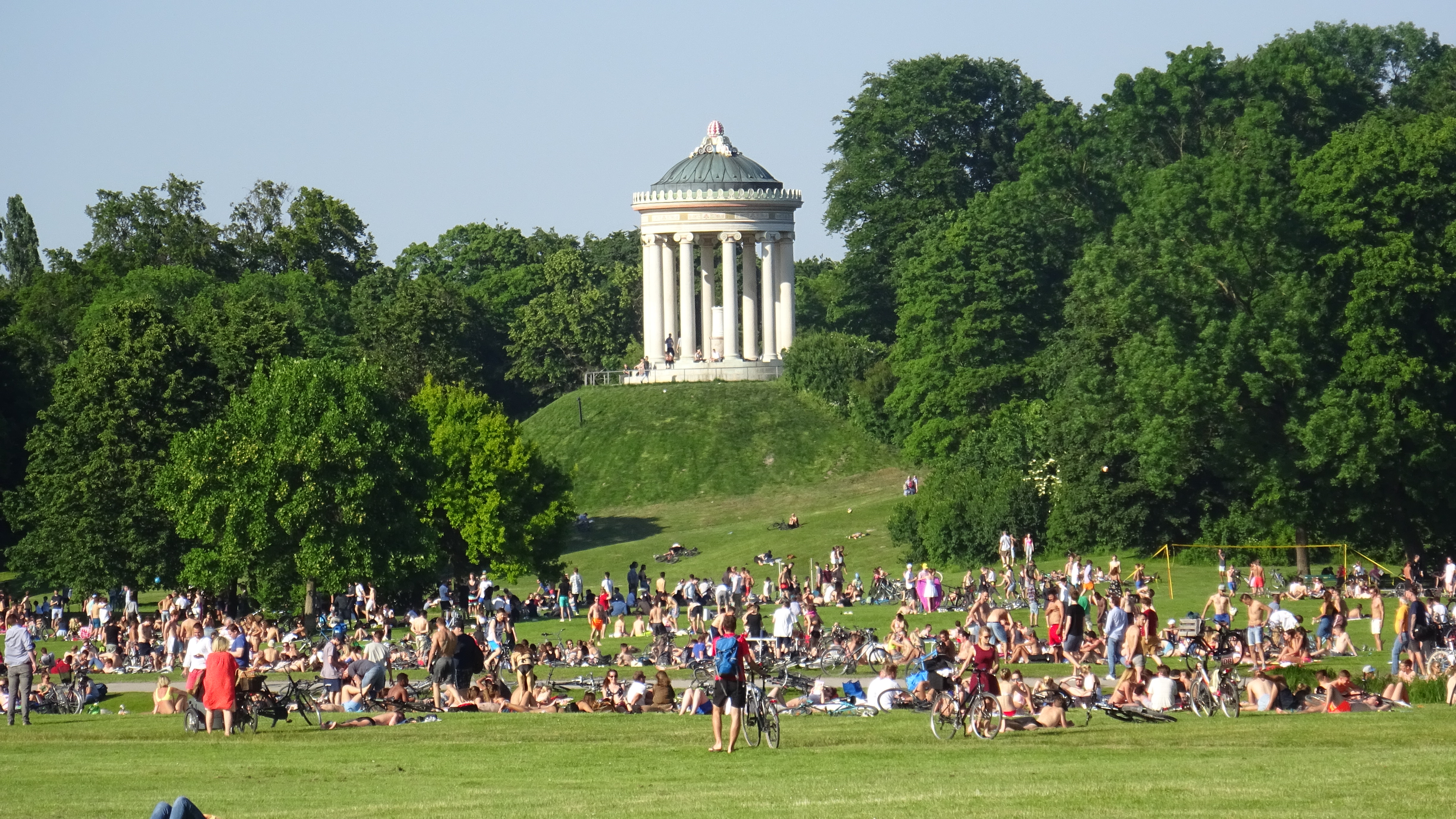 Monopteros in the English Garden in Munich