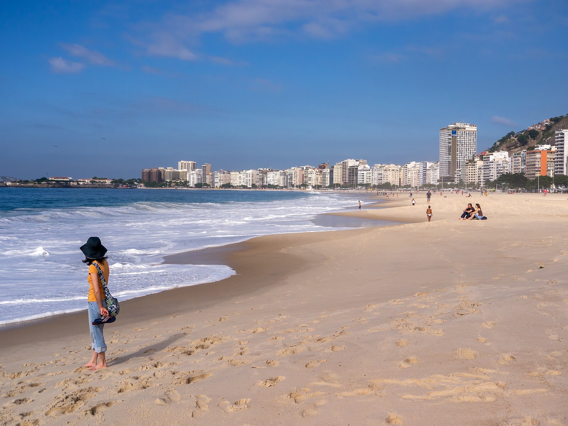 Copacabana beach in Rio de Janeiro