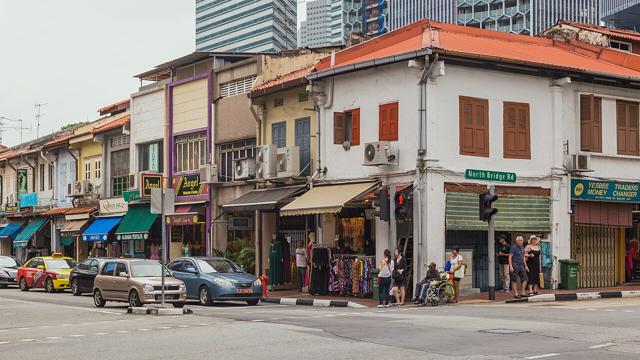 Arab Street and North Bridge Road in Kampong Glam, Singapore