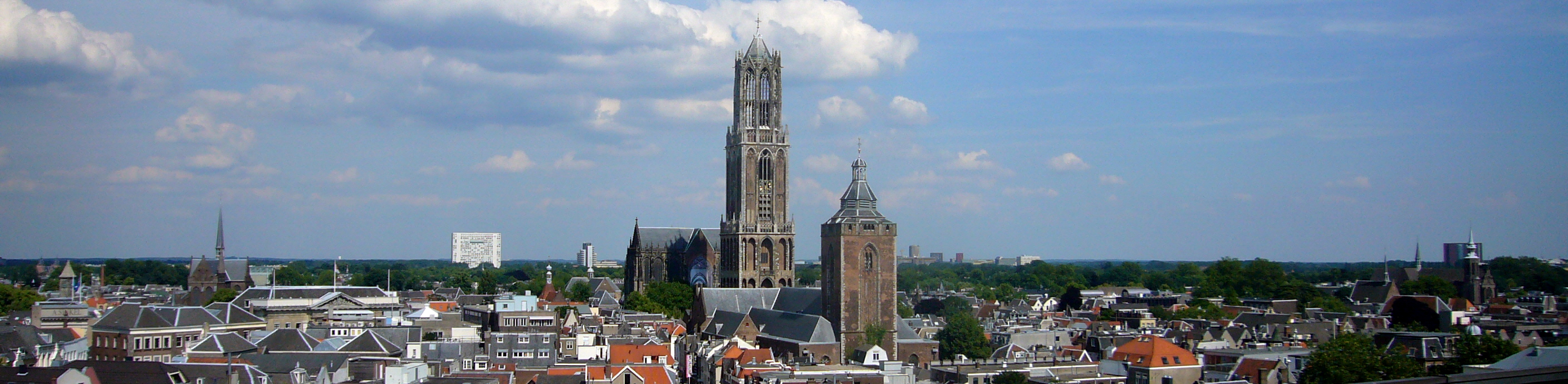 Utrecht skyline panorama with the Dom Tower