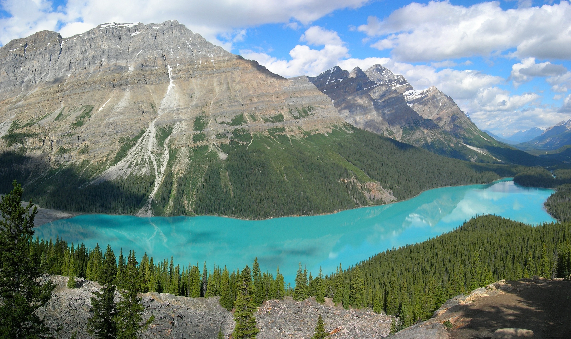 Peyto Lake and the Canadian Rockies in Banff National Park