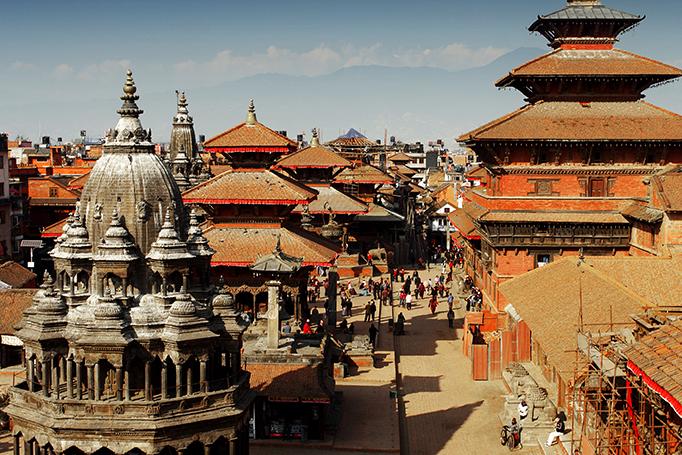 Clear Himalayan view during Nepal's high season for travel