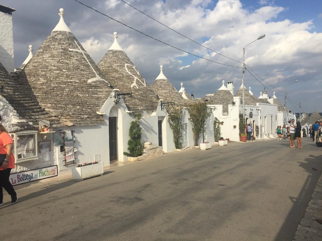 Trulli rooftops clustered across Alberobello
