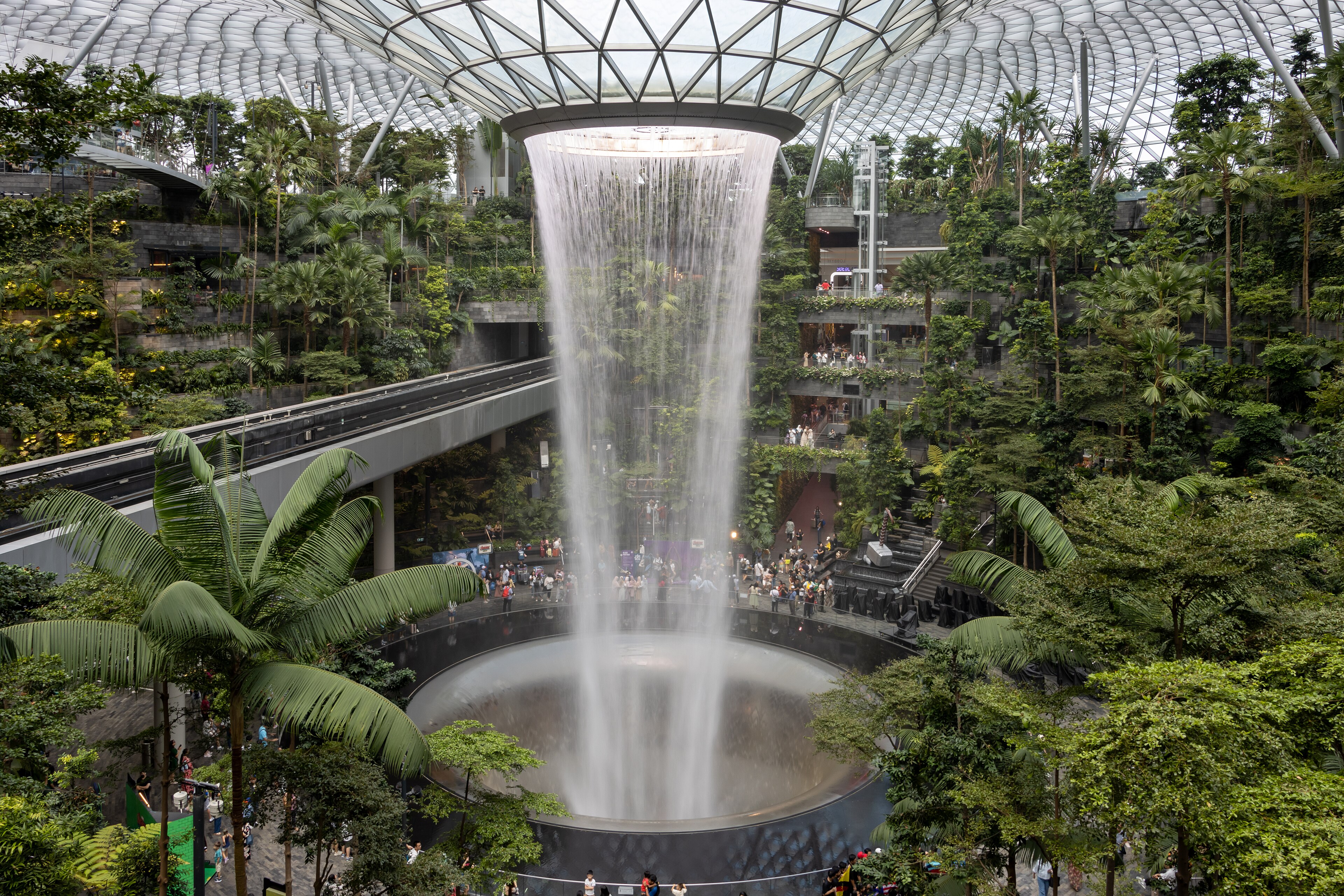 The Rain Vortex at Jewel Changi Airport