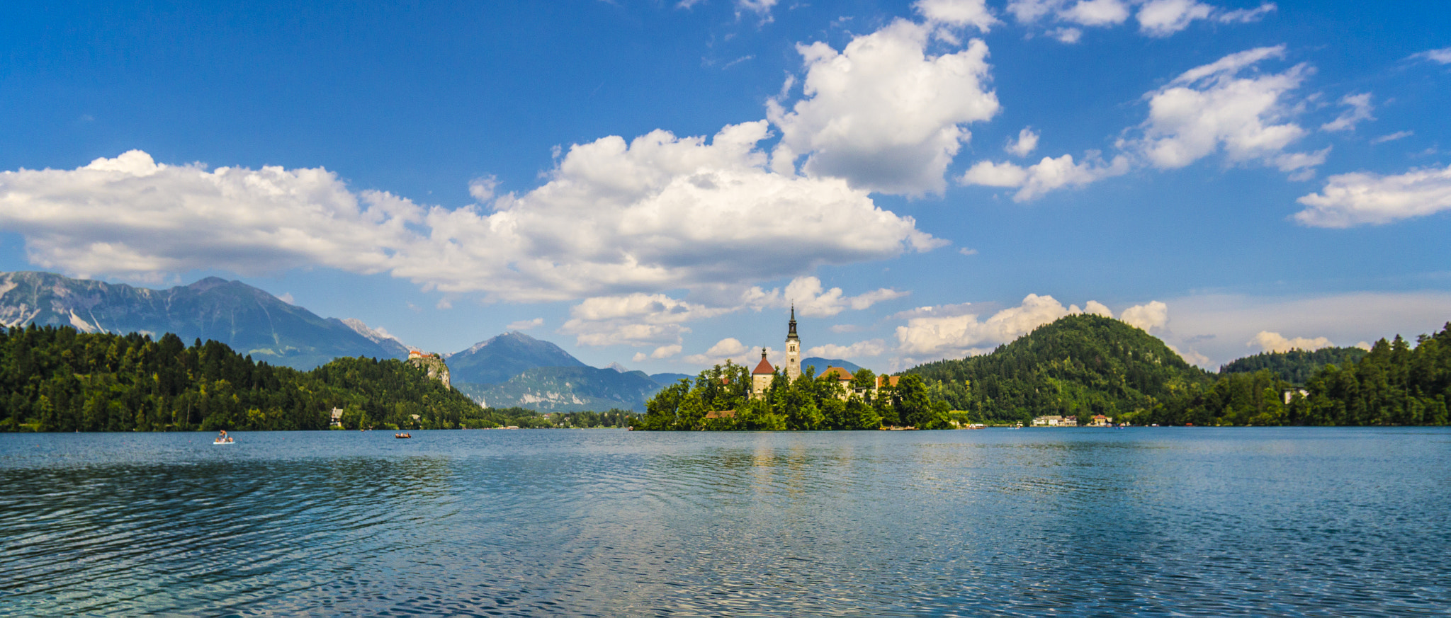 Lake Bled panorama in Slovenia
